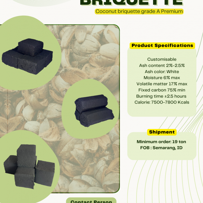 Coconut Charcoal Briquettes