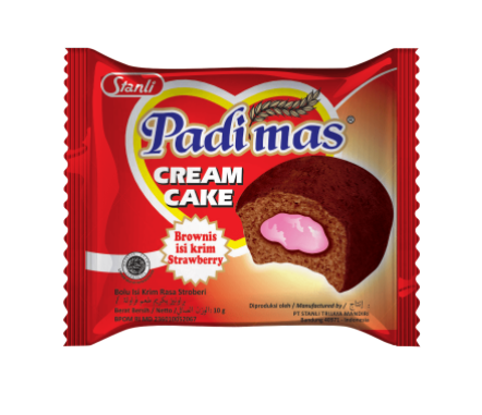 Padimas Cream Cake Brownies Strawberry