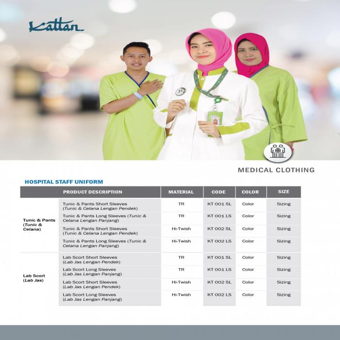 Patient Gown and Hospital Staff Uniform - Bata de paciente y Uniforme del personal del hospital