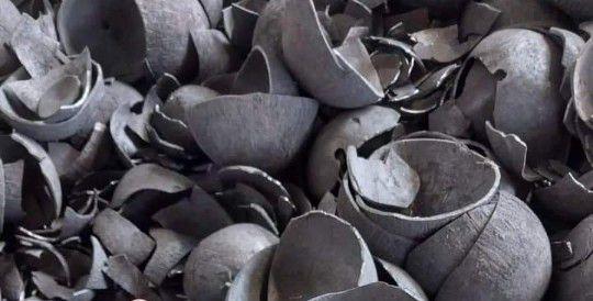 carbón de cáscara de coco