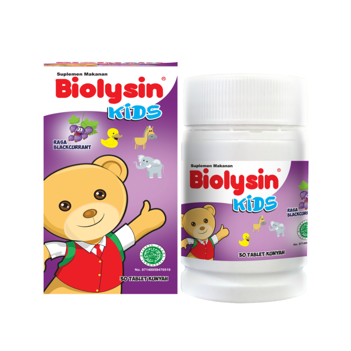 Biolysin Kids Blackcurrant Chewable Tablet