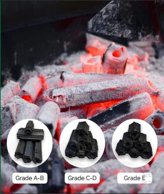 SAWDUST CHARCOAL BRIQUETTE