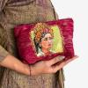 Multifunctional Pouch Endek Bali Weaving With Hand Painting