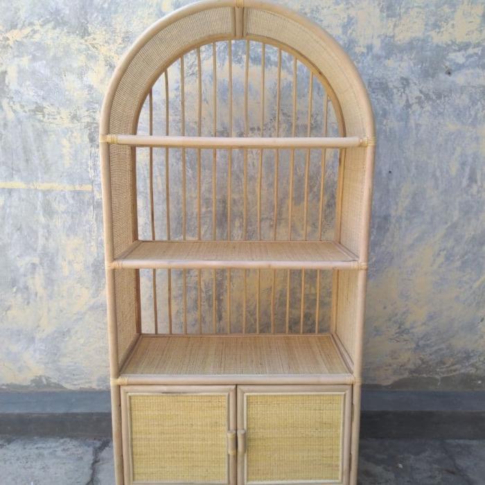 BOHO BOOK SHELVES WITH DOORS