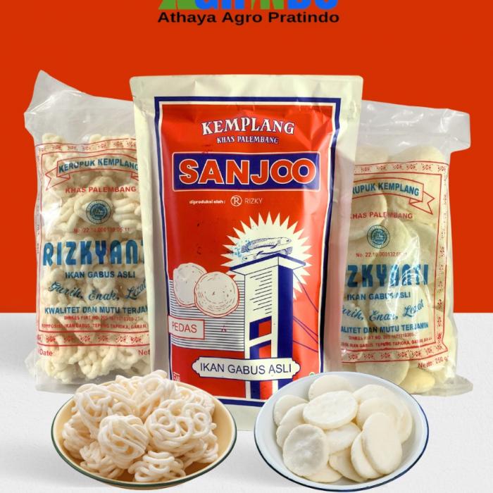 Fish crackers, fish kemplang and fish stick kemplang