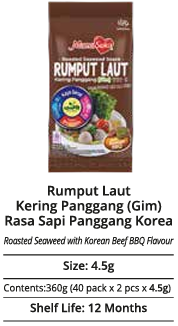 Roasted Seaweed Laver - Korean Beef BBQ [Rumput Laut Kering Panggang (Gim) - Korean Beef BBQ]
