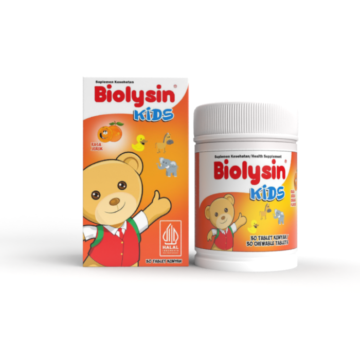 Biolysin Kids Orange Chewable Tablet